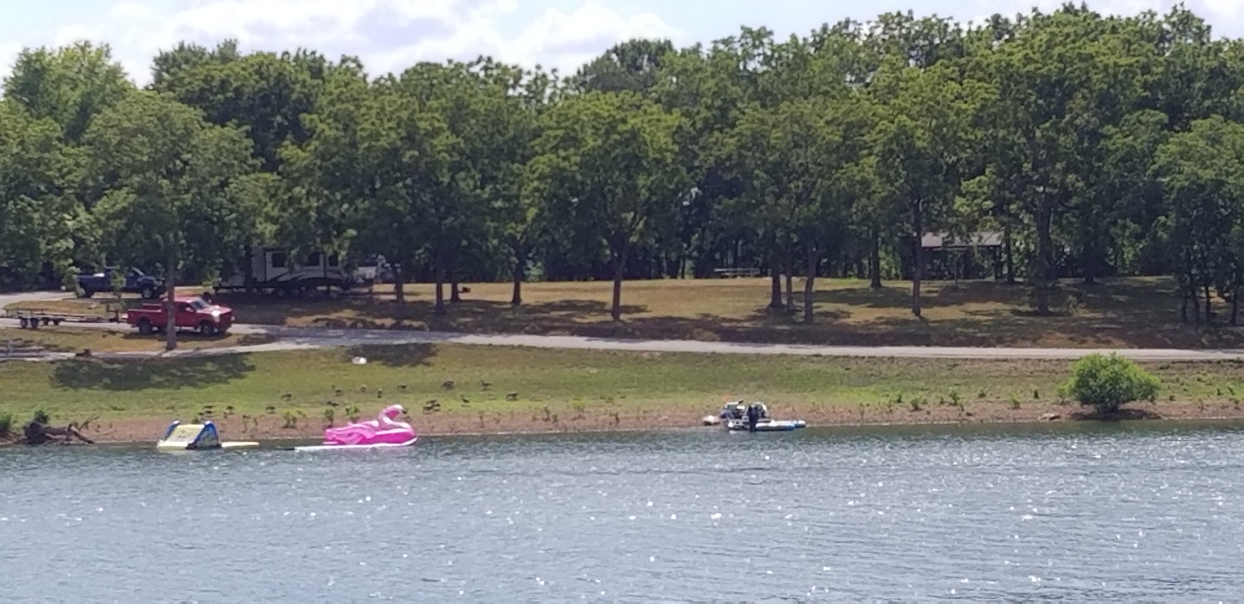 Swimming beaches and areas in the Stockton Lake area