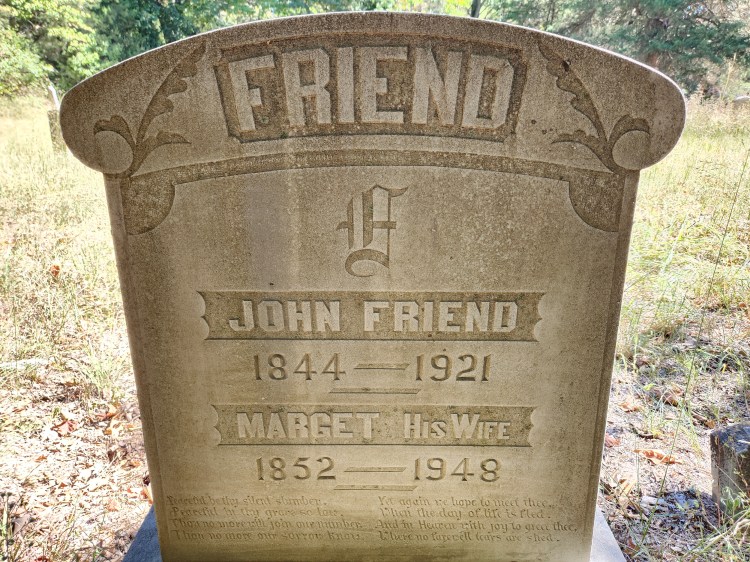 John Friend and Margaret Divine Friend