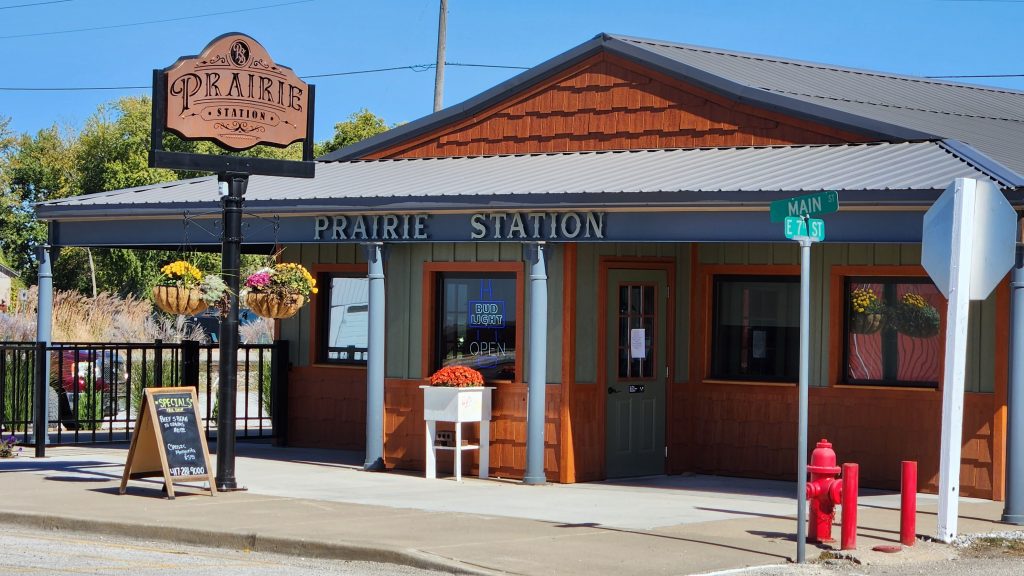 Prairie Station restaurant in Lockwood, near Mutton Creek Getaway