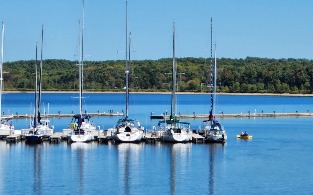Sailboats on Stockton Lake, Missouri
